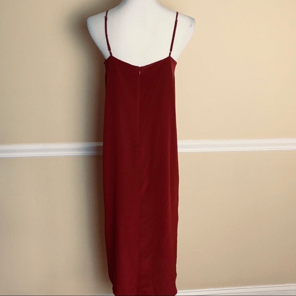 NWT Madewell Silk Eva Side-Slit Slip Dress Midi - Picture 7 of 9